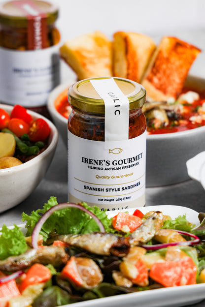 Irene's Gourmet Spanish Style Sardines in Garlic Flavor (225g)