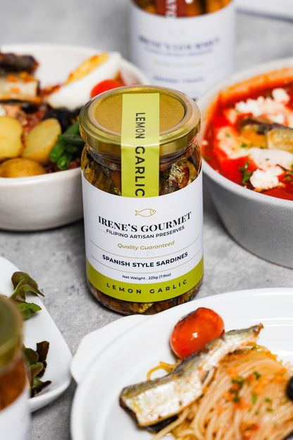 Irene's Gourmet Spanish Style Sardines in Lemon Garlic Flavor (225g)